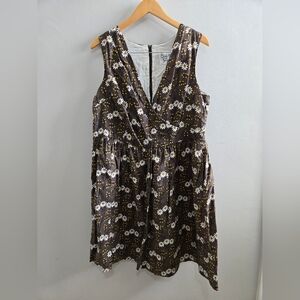 Bea & Dot Modcloth Ditzy Daisy Midi Dress 1X